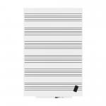 ROCADA SKINMUSIC Dry-Wipe board with Magnetic Lacquered Surface 100x150cm - White 6421RM