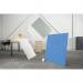 ROCADA SKINCOLOUR Dry-Wipe Board with Magnetic Lacquered Surface 100x100cm - Blue 6425R-630