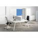 ROCADA SKINCOLOUR Dry-Wipe Board with Magnetic Lacquered Surface 100x100cm - Blue 6425R-630