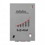 ROCADA SKINWHITEBOARD Professional Dry-Wipe Board with Magnetic Lacquered Surface 75x115cm - Grey 6520PRO-9006