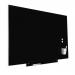 ROCADA SKINLIQUID Dry-Wipe Board with Magnetic Lacquered Surface 75x115cm - Black 6820V19
