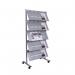 ROCADA VISUALLINE Multifunctional Mobile Divider for Vertical Storage and Display - Grey 8304