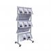 ROCADA VISUALLINE Multifunctional Mobile Divider for Vertical Storage and Display - Grey 8304