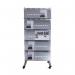 ROCADA VISUALLINE Multifunctional Mobile Divider for Vertical Storage and Display - Grey 8304