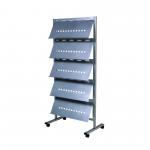 ROCADA VISUALLINE Multifunctional Mobile Divider for Vertical Storage and Display - Grey 8304