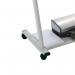 ROCADA SET Mobile Computer Table with Keyboard Tray - Grey 9100
