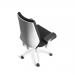 ROCADA ERGOLINE Professional Chair with White Frame - Black 922W-4