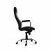 ROCADA ERGOLINE Directors Faux Leather High Back Chair - Black 986V22