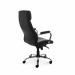 ROCADA ERGOLINE Directors Faux Leather High Back Chair - Black 986V22