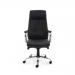 ROCADA ERGOLINE Directors Faux Leather High Back Chair - Black 986V22