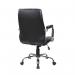 ROCADA ERGOLINE Directors Faux Leather Medium Back Chair - Black 988V22
