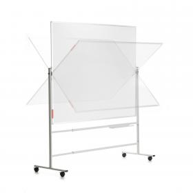 ROCADA VISUALLINE Revolving Mobile Whiteboard Support (Use with Aluminium Framed Boards 120 to 200cm Width) - Grey M-T-ST-2101