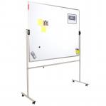ROCADA ECO-LINE Revolving Mobile Whiteboard Support (Use with Aluminium Framed Boards 120 to 200cm Width) - Grey M-T-ST-2101e