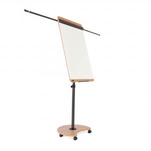 Image of ROCADA NATURAL Mobile Flipchart with Magnetic Dry Wipe Surface,