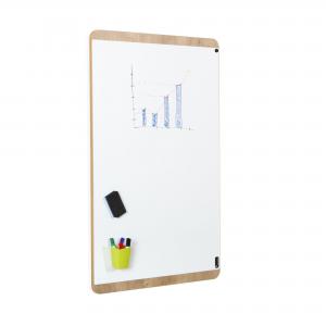 Image of ROCADA NATURAL Whiteboard with Magnetic Dry Wipe Surface 100x150cm -