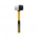 Rolson Combination Rubber Mallet 16oz BlackWhite Pack of 6 10560 RD10560