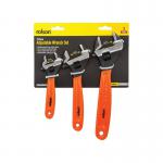 Rolson 3 Piece Adjustable Wrench Set Pack of 4 19024 RD19024