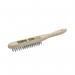 Rolson 4 Row Wire Brush with Wood Handle Pack of 12 42849 RD42849