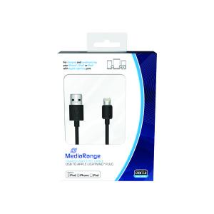 Photos - Cable (video, audio, USB) MediaRange Charge and Sync Cable USB 2.0 to Apple Lightning MRCS137 