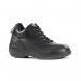 A photo of Rock Fall Ladies Footwear showcases the sleek and durable VX500 Emerald Ladies Fit Safety Boot. With a classic black design and a comfortable fit, these boots provide both style and protection for any working environment.