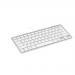 R-GO Compact Ergonomic Keyboard Wired White RGOECUKW RG49090