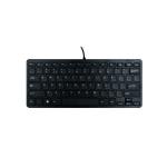 R-GO Compact Ergonomic Keyboard Wired Black RGOECUKBL RG49094