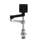 R-Go Zepher 4 C2 Single Monitor Arm Desk Mount Adjustable Black/Silver RGOVLZE4SI RG49108