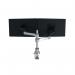 R-Go Zepher 4 C2 Dual Monitor Arm Desk Mount Adjustable Circular Black/Silver RGOVLZE4TWSI RG49111