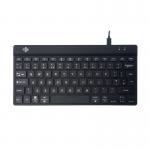 R-Go Compact Break Wired Keyboard UK Qwerty Black RGOCOUKWDBL RG49138