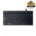 R-Go Compact Break Wired Keyboard UK Qwerty Black RGOCOUKWDBL RG49138