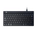 R-Go Compact Break Wired Keyboard UK Qwerty Black RGOCOUKWDBL RG49138