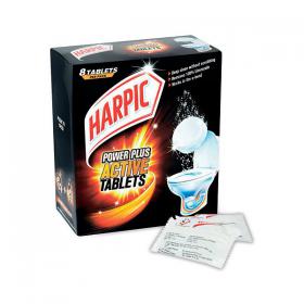 Harpic Power Plus Limescale Remover Tablets x8 Tabs 3028027 RK00304