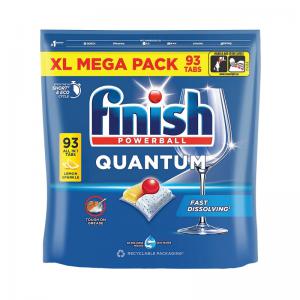 Finish Quantum AIO Dishwasher Tablets Lemon Sparkle Pack of 93 3312015