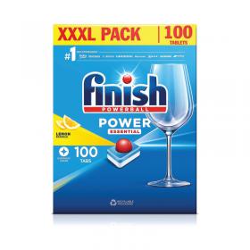 Finish Power Essential Dishwasher Tabs Lemon x100 Tabs (Pack of 4) 3260933CASE RK51186