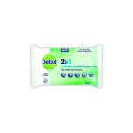Dettol 2in1 Antibacterial Hand and Surface Wipes 15 Wipes (Pack of 9) 3075819 RK78327