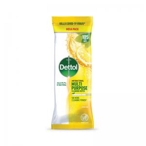 Photos - Household Cleaning Tool Dettol Antibacterial Multipurpose Cleaning Wipes 105 Large Wipes 