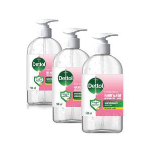 Image of Dettol Pro Liquid Hand Soap 500ml Pack of 3 3 For 2 RK800012