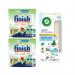 Finish Ultimate AIO Dishwasher Tablets x100 buy 2 and get Air Wick Fresh Air Freshener Set Free RK800014
