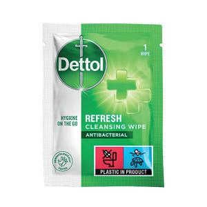 Image of Dettol Antibacterial Cleansing Wipe Single Individual Pack Pack of 600