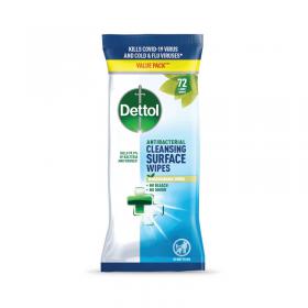 Dettol Antibacterial Cleansing Wipes x72 Wipes (Pack of 6) 3297921 RK81065