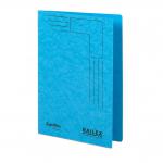 The image shows a pack of 25 turquoise Railex Transfer and Pocket Transfer Files. The files are made of 350gsm paper and are designed for A4 sized documents. The packaging is labeled as Railex Easifile E74.