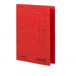 This image shows a stack of Railex Transfer and Pocket Transfer Files, as well as a pack of Railex Easifile E74 A4 350gsm Ruby files, organized neatly in a stack of 25. The files are made of high-quality, sturdy materials and feature a vibrant ruby color.