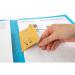 Railex Easifile with Pocket EP7 Foolscap 350gsm Turquoise PK25 10100352