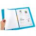 Railex Easifile with Pocket EP7 Foolscap 350gsm Turquoise PK25 10100352