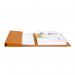 Railex Easifile with Pocket EP7 Foolscap 350gsm Mandarin PK25 10100354