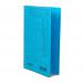 The photograph shows a pack of 25 Railex Transfer and Pocket Transfer Files, along with a Railex Easifile with Pocket EP74. The files are made with 350gsm turquoise material and are designed to hold A4-sized documents. They are neatly arranged and ready for organization and storage.