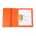 Railex Easifile with Pocket EP74 A4 350gsm Mandarin PK25 10140354