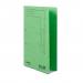 The photo shows 25 emerald-colored, 350gsm foolscap size Railex Transfer and Pocket Transfer Files Railex Polifile PL5P with a handy pocket on the front flap. These durable files are designed for easy organization and secure storage of important documents.