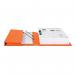 Railex Polifile PL5P Foolscap with Pocket 350gsm Mandarin PK25 11100354