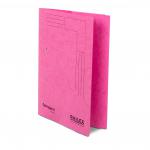 This picture shows a set of Railex Transfer and Pocket Transfer Files along with Railex Springarch SA5 Foolscap 350gsm folders in a bright cerise color. The pack includes 25 files and is labeled 12000356.